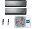 Мульти сплит-система на 2 комнаты 25+35 м2 Haier AS09NS6ERA-B+AS12NS6ERA-B/2U40S2SM1FA Lightera Super Match