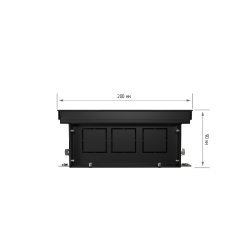 Внутрипольный конвектор Royal Thermo Atrium 90/200/2300-DG-U-BL