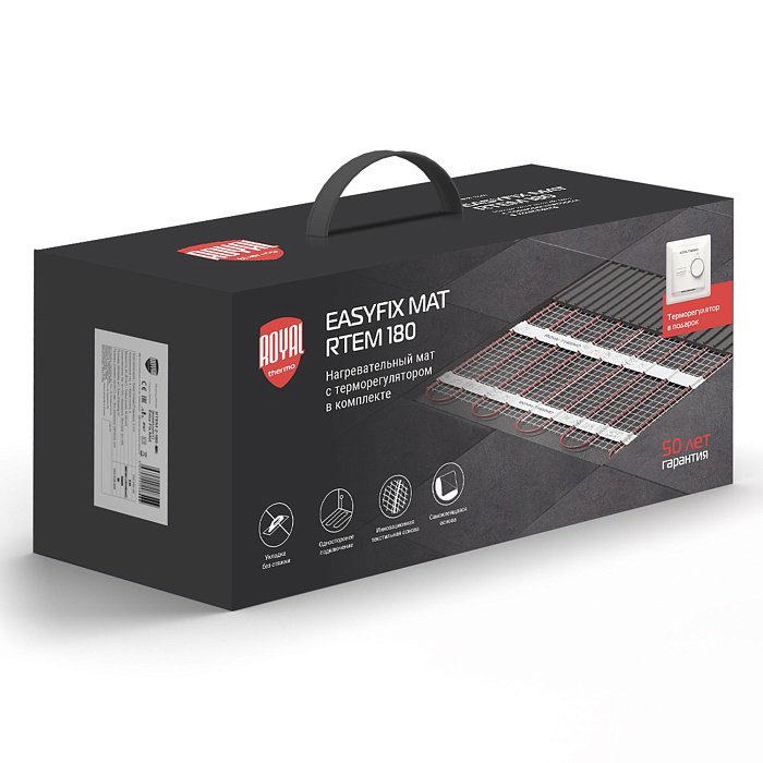 Комплект теплого пола Royal Thermo EasyFix Mat RTEM 2-180-9 с терморегулятором Basic