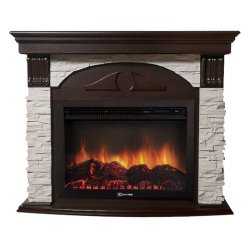 Каминокомплект Firelight Torre 30S с очагом Electrolux EFP/P-3020LS сланец белый/шпон темный дуб